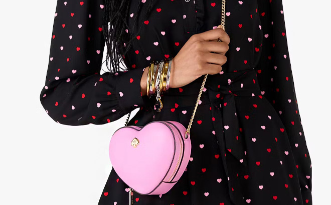 Kate Spade Love Shack 3d Mini Heart Crossbody