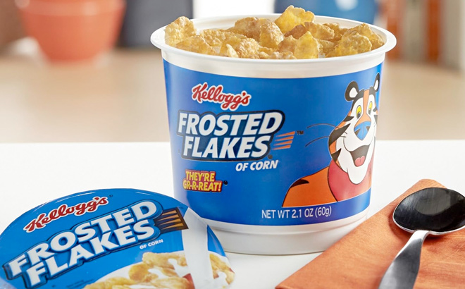 Kelloggs Frosted Flakes Cold Breakfast Cereal Cup