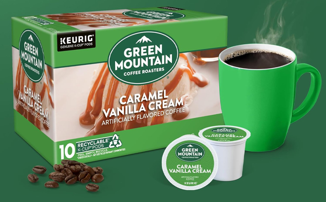 Keurig Green Mountain Coffee Roasters Caramel Vanilla Cream Pods