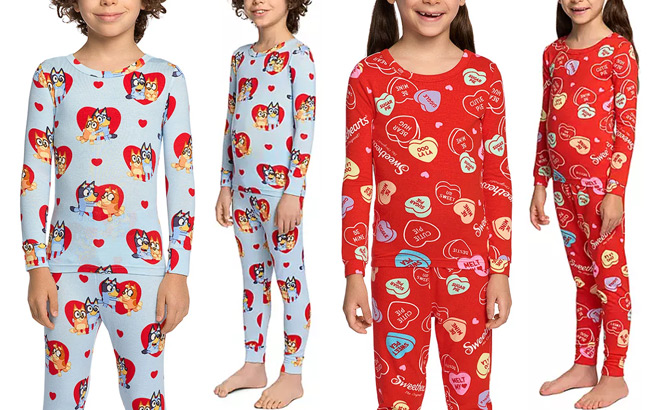 Kids Character 2 Piece Valentines Day Pajamas