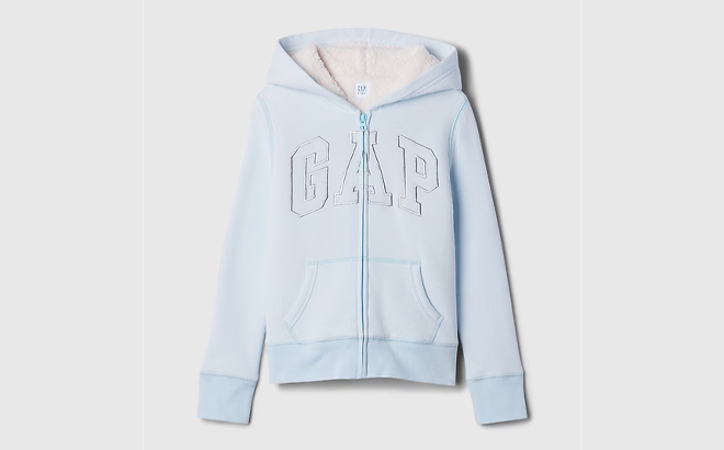 Kids Gap Logo Sherpa Lined Zip Hoodie