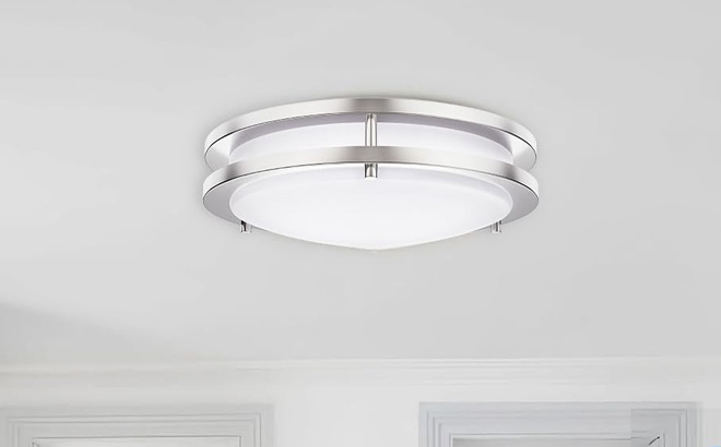 LED Ceiling Light Fixture on the Ceiling