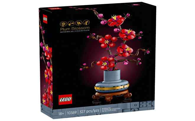 LEGO Icons Plum Blossom Flower Building Set