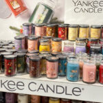 Large Yankee Candles on Shelf at Kohls