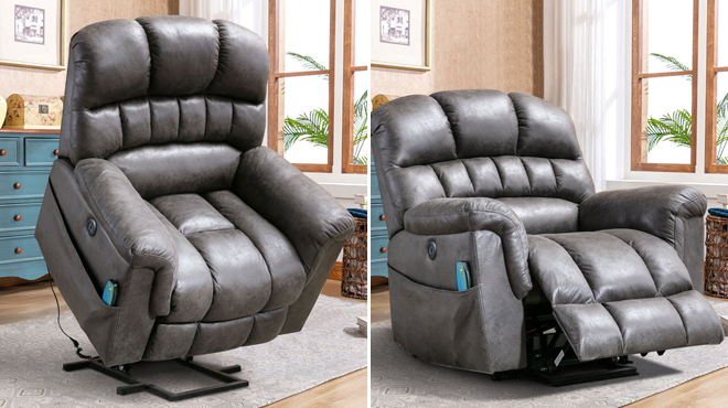 Latitude Run Power Lift Recliner Chair with Soothing Heat Massage