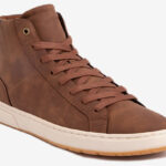 Levis Mens Caleb Hi Sneaker in Tan Color