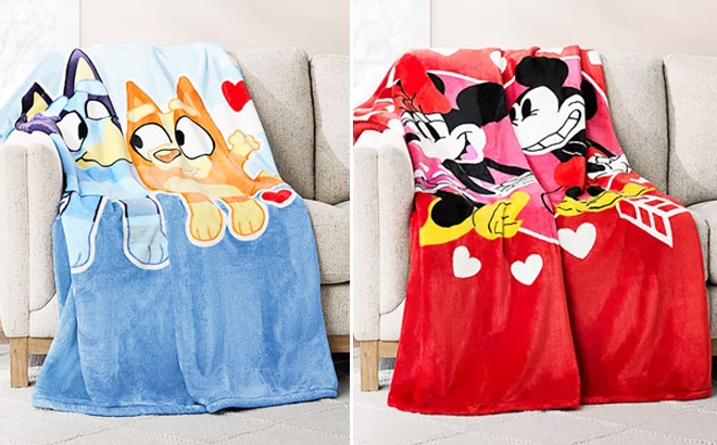 Licensed Valentines Silk Touch Throws