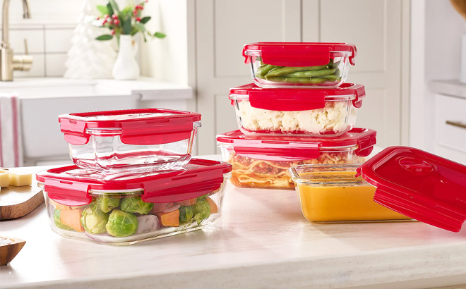 LocknLock 6 Piece Glass Container Set