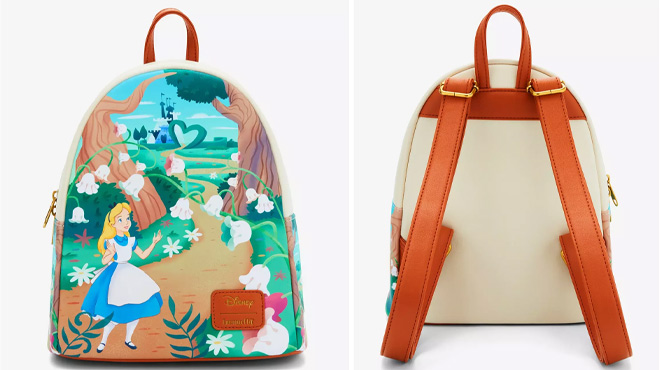 Loungefly Alice In Wonderland Flower Walkway Mini Backpack