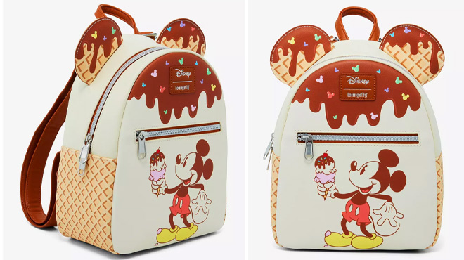 Loungefly Disney Mickey Mouse Ice Cream Mini Backpack