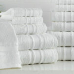 Mainstays 100 Cotton 12 Piece White Towel Set in White