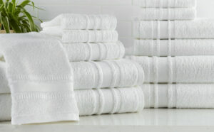 Mainstays 100 Cotton 12 Piece White Towel Set in White