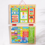 Melissa Doug My First Daily Magnetic Activities Calendar on the Wall