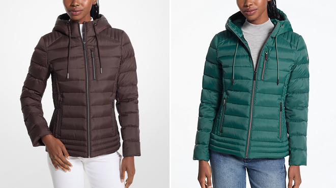 Michael Kors Hooded Puffer Jacket