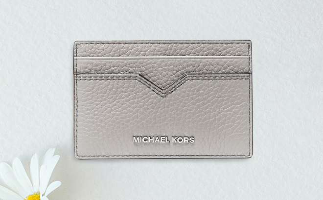 Michael Kors Hudson Pebbled Leather Card Case