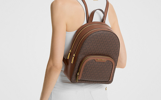 Michael Kors Jaycee Medium Logo Backpack