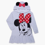 Minnie Mouse Girls Character Hooded Dresses