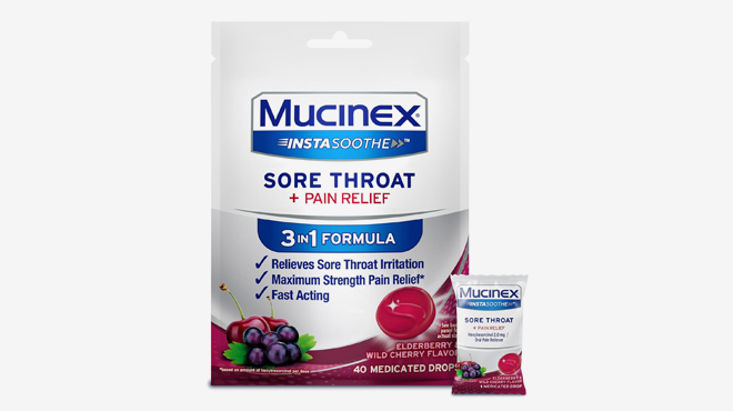 Mucinex Instasoothe Sore Throat Relief