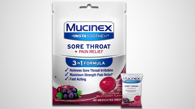 Mucinex Sore Throat Drops 40 ct