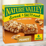 Nature Valley Granola Bars 6 Count on a Table