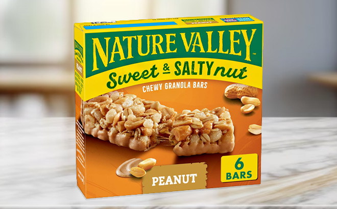 Nature Valley Granola Bars 6 Count on a Table