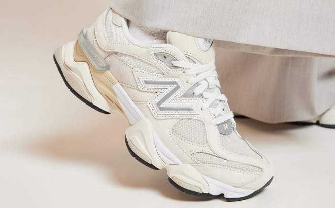 New Balance 9060 Shoes in Sea Salt with Moonbeam and Turtledove Color