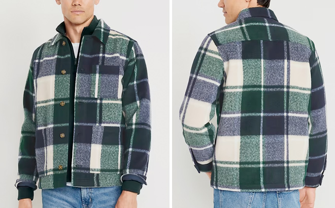 Old Navy Plaid Chore Jacket