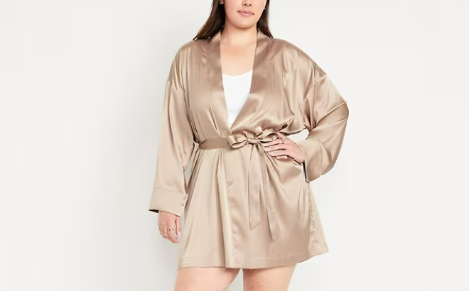 Old Navy Womens Satin Pajama Robe