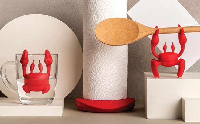 Ototo Red the Crab Silicone Utensil Rest