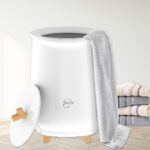 PRJF Ultra Large Bucket Towel Warmer with Several Folded Towels