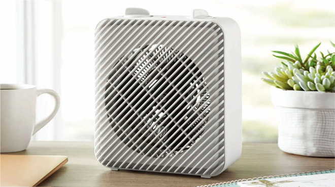 Pelonis Electric Fan Forced Space Heater White