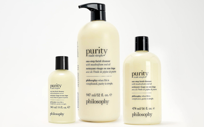 Philosophy Purity One Step Facial Cleanser 3 Piece Set