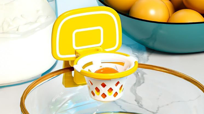 Plastic Basketball Hoop Egg Yolk Separator