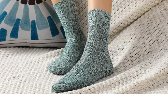 Pleneal Wool Socks on Feet