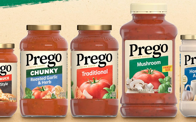 Prego Mushroom Pasta Sauce 24 oz Jar