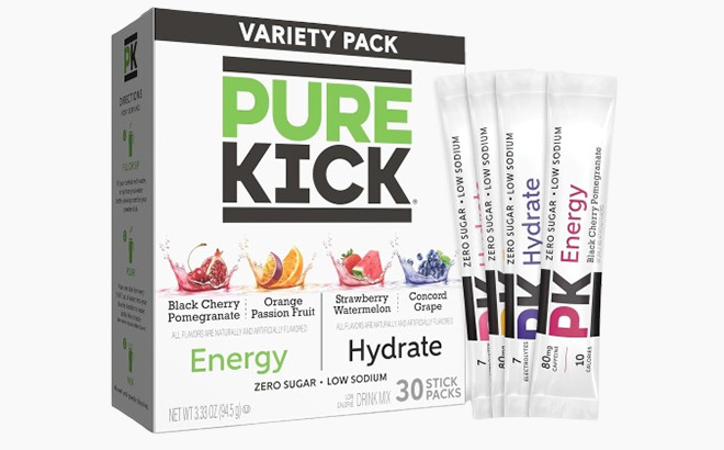 Pure Kick 60 Count To Go Drink Mix variety pack