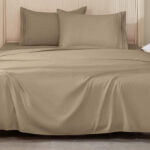 Redkey 4 Piece Full Size Sheet Set in Taupe