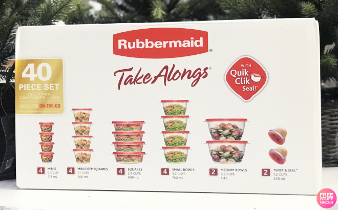 Rubbermaid TakeAlongs 40 Piece Food Storage Set