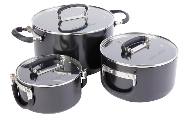 Safe T Grip 6 piece Cookware Set