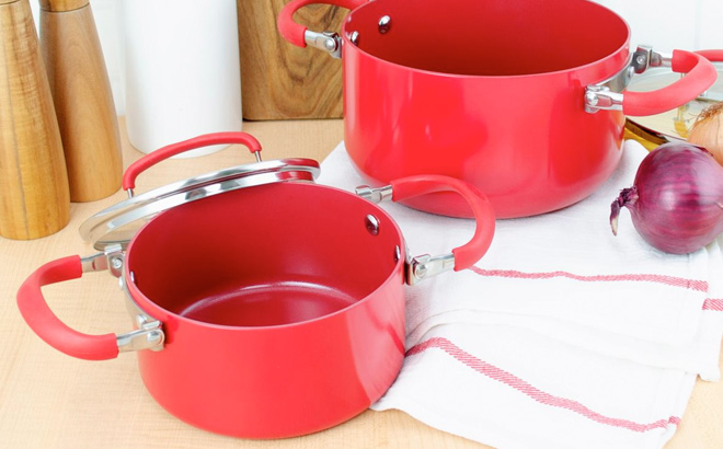 Safe T Grip 6 piece Stacking Cookware Set