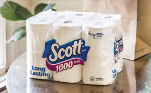 Scott 1000 Toilet Paper on the Table