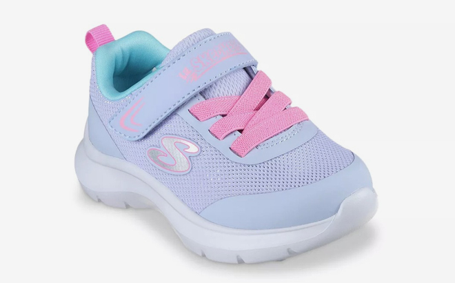 Skechers Skech Fast Toddler Shoes in Lavender Multicolor Color