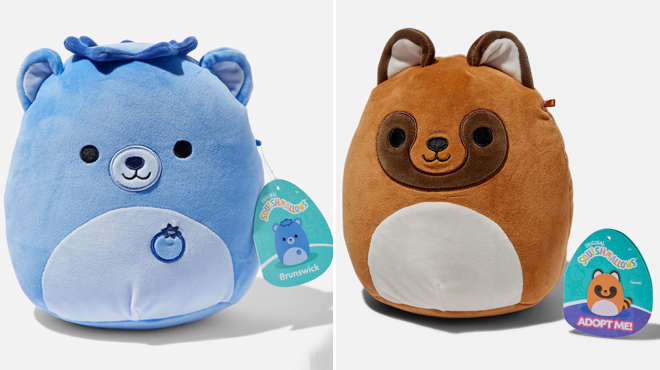 Squishmallows Brunswick and Tanuki Plush Toys