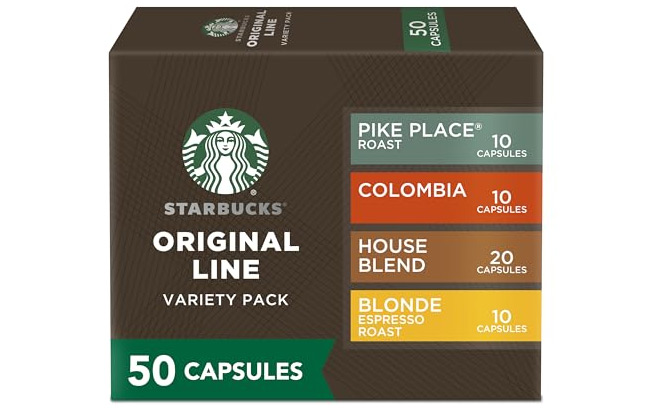 Starbucks Nespresso Original Line Mild Variety Pack