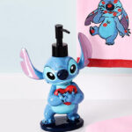 Stitch Valentines Hand Towel and Lotion Pump Set