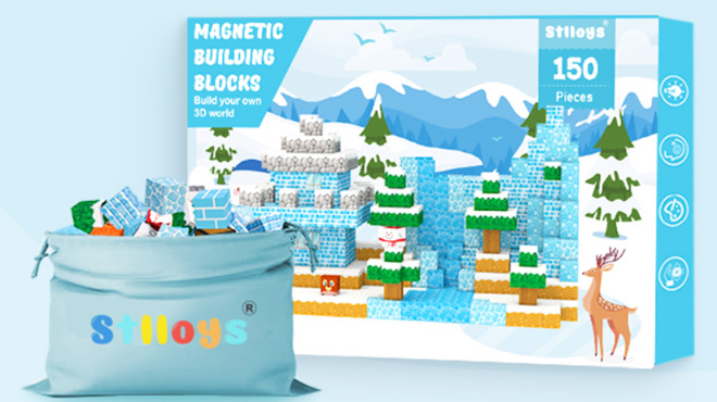 Stlloys 15o Piece Magnetic Blocks Frozen Toys