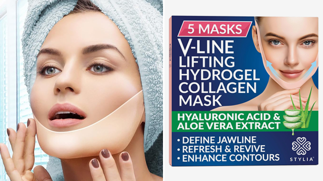 Stylia V Line Lifting Collagen Face Mask 5 Pack