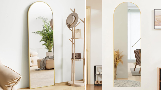 Sweetcrispy Arched Full Length Mirror