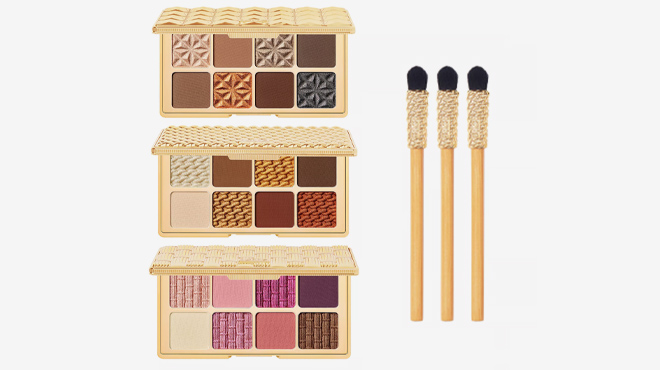 Tarte Golden Era Amazonian Clay Eye Palette Trio with Brushes