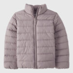 The Childrens Place Girls Puffer Jacket in Light Purple Color